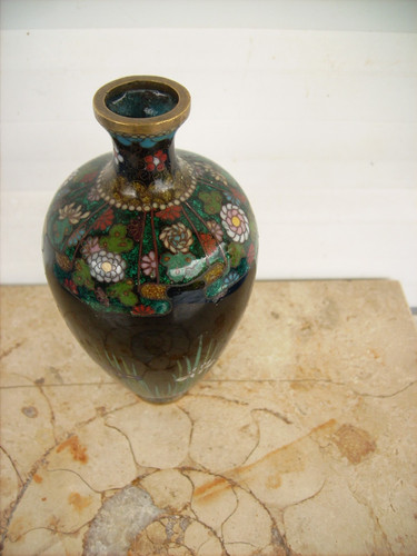 Vaso cloisonne giappone meiji - vaso,