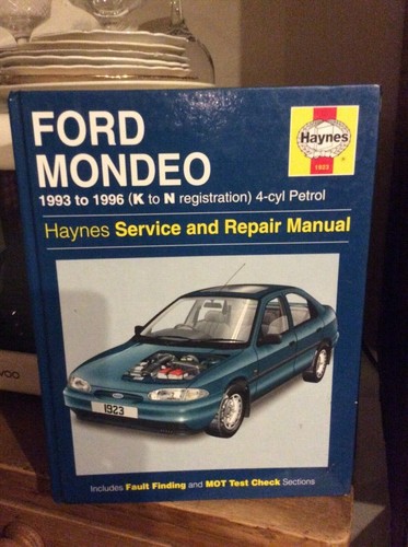 Haynes manual ford mondeo - manual, 93
