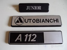 3 Scritte, Autobianchi, A 112,  Junior, usate x A 112 anni 80