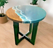 Tavolino tondo epossidico 30"