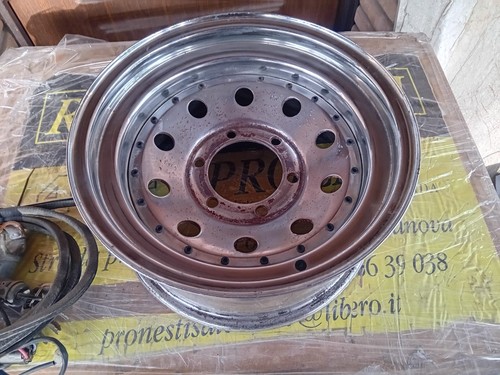 Cerchio cromato scampanato r15 - cromato,