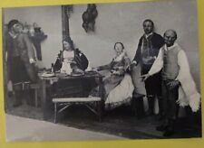 ANTICA CARTOLINA CON SCENA DI PRESEPIO NAPOLETANO DEL 1700