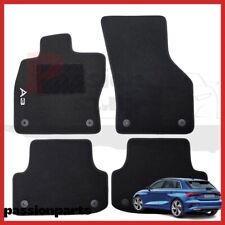 TAPPETI AUDI A3 8Y DAL 2020 IN MOQUETTE CON RICAMO E 4 FISSAGGI SET 4 PEZZI