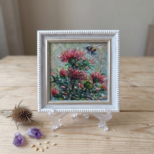 Quadro olio originale fiore