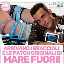 Scegli Braccialetto Silicone con frase Patch della serie TV MARE FUORI Rai 2023