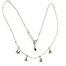 COLLANA IN ARGENTO 925, CON NOME PERSONALIZZABILE, LETTERE PENDENTI