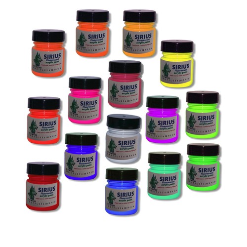 Pittura acrilica fluorescente