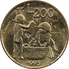 San Marino - 200 Lire - 1995 R