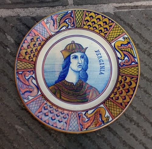 Piatto ceramica lustro rubino - ceramica,
