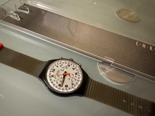 Swatch scb105 chrono 1990 - swatch,