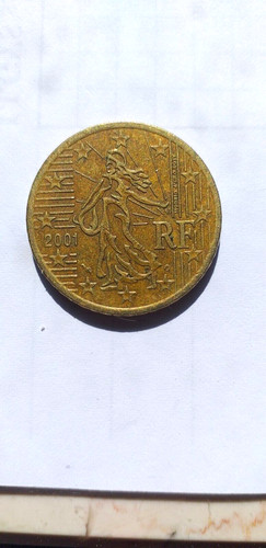 Moneta centesimi francia - moneta,