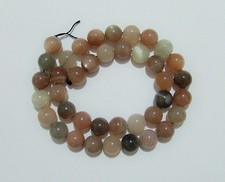 1filo/39pz perline in pietra del sole Eliolite naturale  10mm bigiotteria