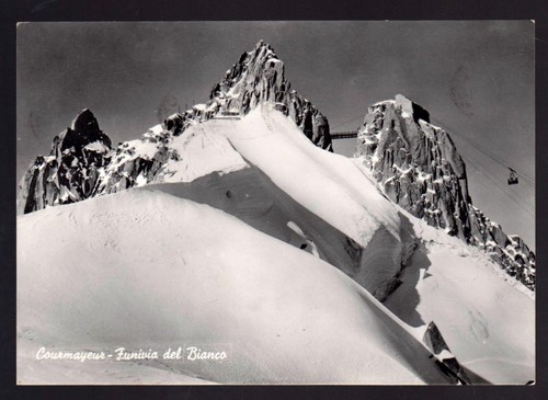 Courmayeur aosta cartolina - courmayeur,