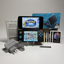 CONSOLE NINTENDO 2DS XL NERO/BLU COMPLETO SBLOCCATO + SD 64GB + 5000 GIOCHI 3DS