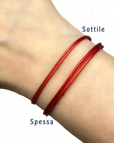 Bracciale rosso portafortuna - bracciale,