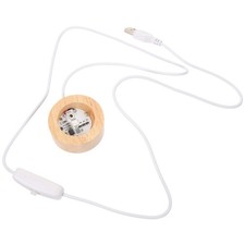  Base luminosa in legno Piccolo espositore a LED in legno Base rotonda