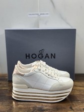 Hogan H283 Sneaker Zeppa Pelle Bianca  Casual Hogan Donna 38.5