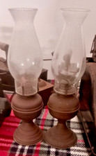 Coppia di Lampada lanterna lume in ottone a cherosene/ petrolio