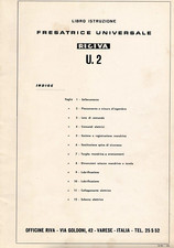 Rigiva U2 fresatrice Manuale uso e manutenzione PDF