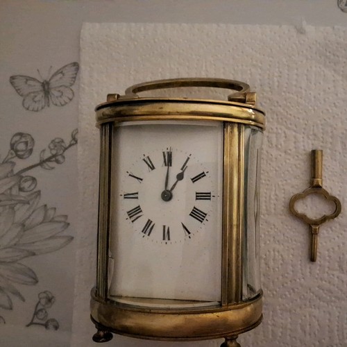 Oval carriage clock - oval,