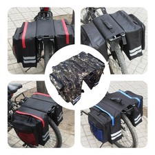 Borsa bici doppia borsa grande capacità sella posteriore/borsa per bicicletta V5T4