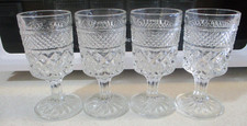 SET 4 calici vino vintage 1962 ANCORAGGIO GANCIO WEXFORD CORDIAL altezza 4 1/2"