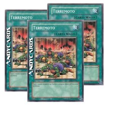 3x TERREMOTO • (Earthquake) • Comune • DR2 IT155 • Unl • YUGIOH! • ANDYCARDS