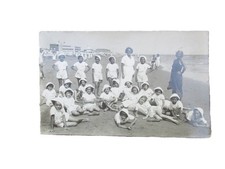 CARTOLINA POSTALE riviera adriatica agosto 1935 foto firmato Giordani Flora