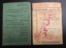 Ducati 65T3 Sport - Libretto E Certificato Garanzia Anno 1952
