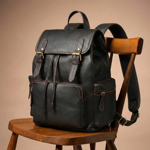 Zaino pelle fatto - in, a