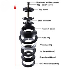 Bicycle Headset 44mm 1-1/8"