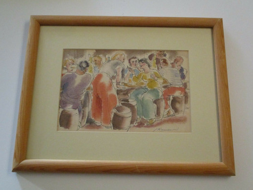 Antico dipinto jules rauschert - jules,