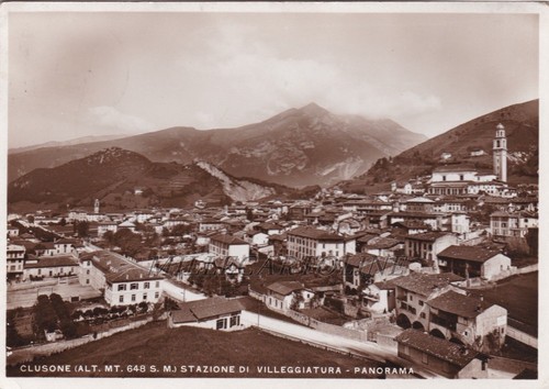 Clusone panorama 1933 - clusone:,