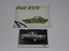 FIAT X 1/9 DEPLIANT BROCHURE