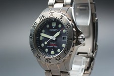 Nuovo Batt [Exc+5] SEIKO Prospex V147-0AG0 Titanium Solar Uomo dal Giappone #3327