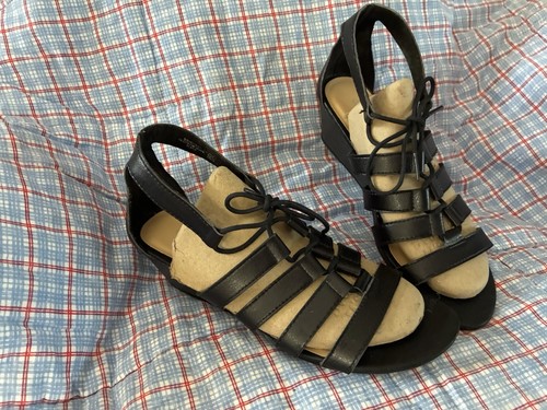 Vecchio sandalo donna blu navy