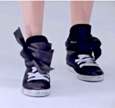 Sneakers CINZIA ARAIA in pelle alla caviglia orecchio di coniglio rare vintage unisex taglia 40 9,5/7