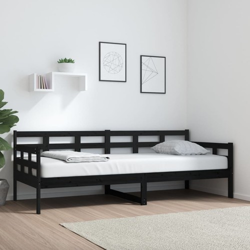 Vidaxl dormeuse nera legno - vidaxl,