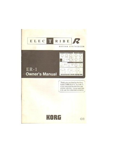 Korg owner s - er-1, owner's