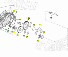 Albero ruota posteriore