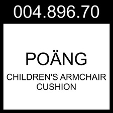 IKEA POÄNG Cuscino Poltrona per Bambini Knisa Beige Chiaro 004.896.70