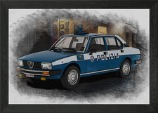 ALFA ROMEO POLIZIA Framed Wall