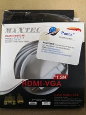 CAVO DA HDMI A VGA  ADATTATORE PC TV HD CAVETTO PER NOTEBOOK SKY DECODER DVD