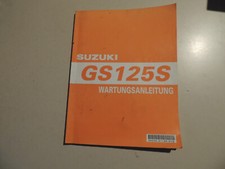 , Suzuki GS 125 S 1999 Manuale