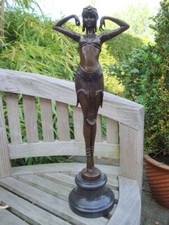 Statua Scarafaggio Nudo Sexy Stile Art Deco Stile Art Nouveau Bronzo massiccio F