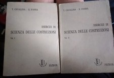 Cavallina e D'Anna ESERCIZI DI SCIENZA DELLE COSTRUZIONI in 2 volumi 2° ed. 1970