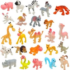 24Pcs Mini Animali Fattoria in