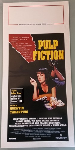 Locandina pulp fiction - locandina, vera