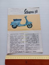 Piaggio Vespa 90 1964 depliant italiano originale