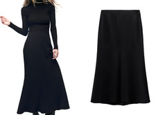 ZARA MAXI GONNA LUNGA NERA